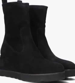 zwarte unisa enkellaarsjes leticia