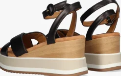 zwarte unisa sandalen met hak kadio