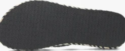 zwarte uzurii teenslippers raffia switch