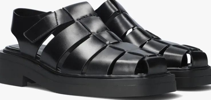 zwarte vagabond shoemakers platte sandalen eyra 301