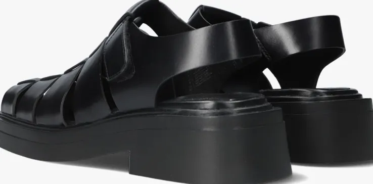 zwarte vagabond shoemakers platte sandalen eyra 301