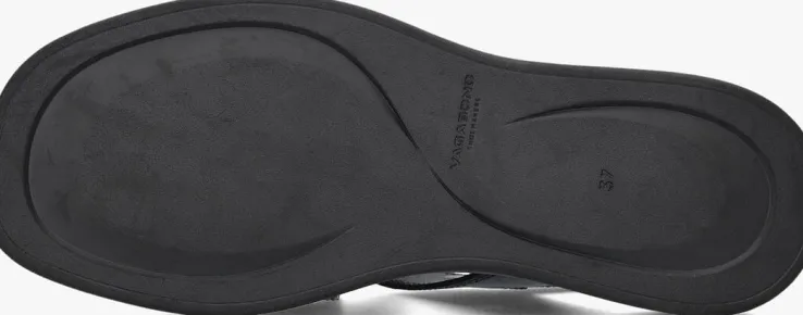zwarte vagabond shoemakers platte sandalen connie 401