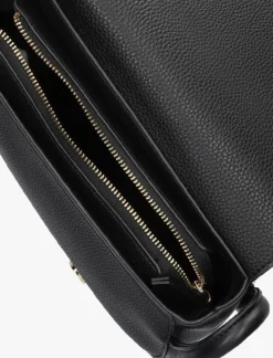 zwarte valentino bags schoudertas vinile flapbag