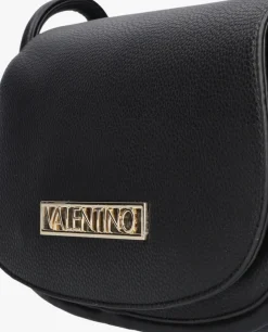 zwarte valentino bags schoudertas vinile flapbag