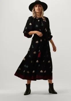 zwarte vanessa bruno midi jurk arabelle