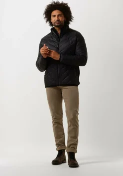 zwarte vanguard trui half zip collar cotton grindle