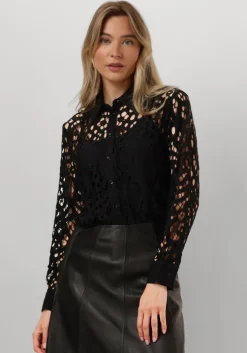 zwarte vanilia blouses lace tunic blouse