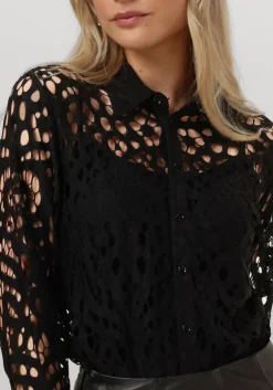 zwarte vanilia blouses lace tunic blouse