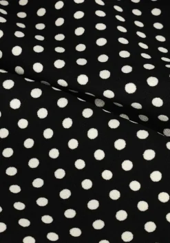 zwarte vanilia mini jurk dotted shirt dress