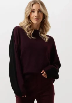 zwarte vanilia trui colourblocking sweater