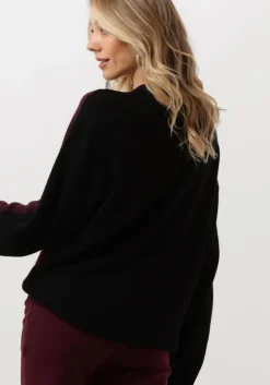 zwarte vanilia trui colourblocking sweater