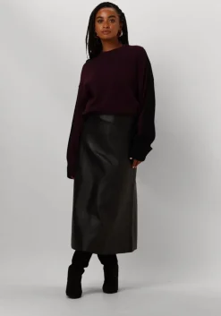 zwarte vanilia trui colourblocking sweater