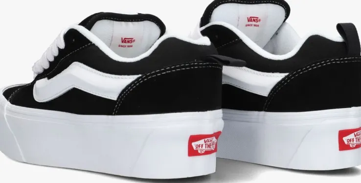 zwarte vans lage sneakers knu stack