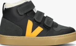 zwarte veja hoge sneakers small v-10 mid