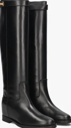 zwarte via roma 15 hoge laarzen santa monica 3807