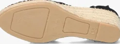 zwarte via vai espadrilles flora braid