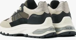 zwarte via vai lage sneakers liz dae