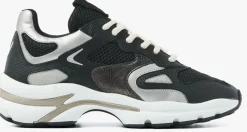 zwarte via vai lage sneakers vesper due