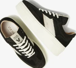 zwarte via vai lage sneakers isa romi