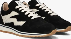 zwarte via vai lage sneakers mikki alex