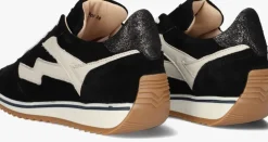 zwarte via vai lage sneakers mikki alex