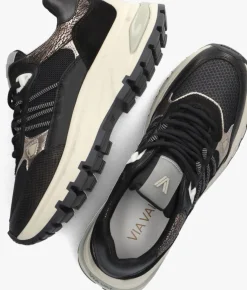 zwarte via vai lage sneakers liz dae