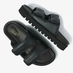 zwarte via vai slippers rae lidia