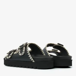 zwarte via vai slippers rae taara