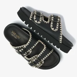 zwarte via vai slippers rae taara
