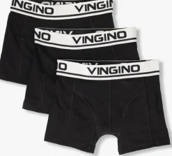 zwarte vingino boxershort boys boxer 3 pack
