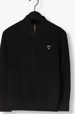zwarte vingino coltrui knit-half-zip