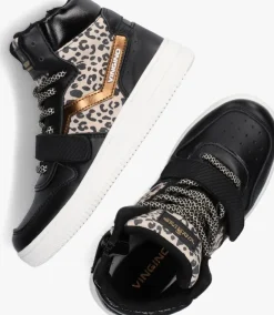 zwarte vingino hoge sneakers senne mid velcro