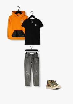 zwarte vingino t-shirt b-basic-tee-vnss