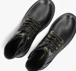 zwarte vingino veterboots shirley