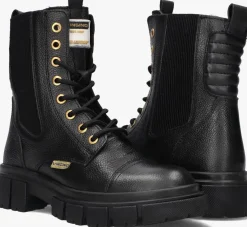 zwarte vingino veterboots sienna