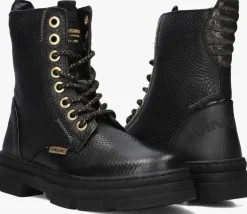 zwarte vingino veterboots jennifer