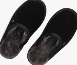 zwarte warmbat pantoffels classic kids