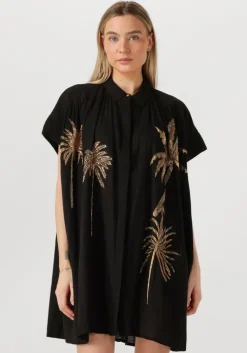 zwarte wild mini jurk clovis