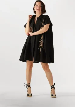 zwarte wild mini jurk clovis