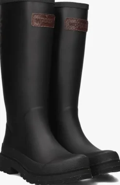 zwarte woden regenlaarzen le waterproof