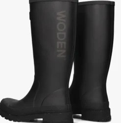 zwarte woden regenlaarzen le waterproof