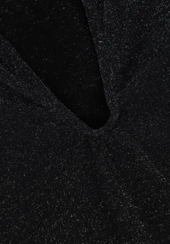 zwarte wolford top shimmer body