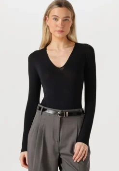 zwarte wolford top the v neck body