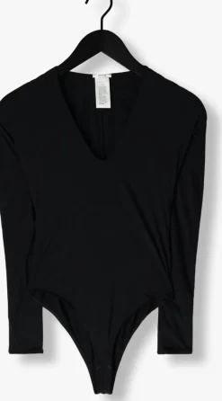 zwarte wolford top the v neck body