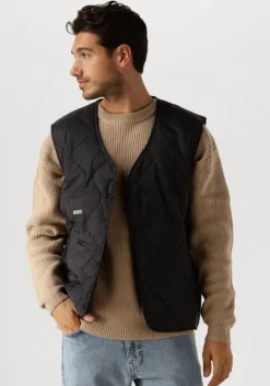 zwarte woodbird bodywarmer wbtrais quilt vest