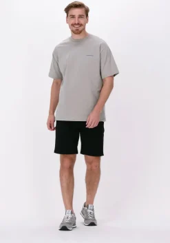 zwarte woodbird korte broek steffen twill short