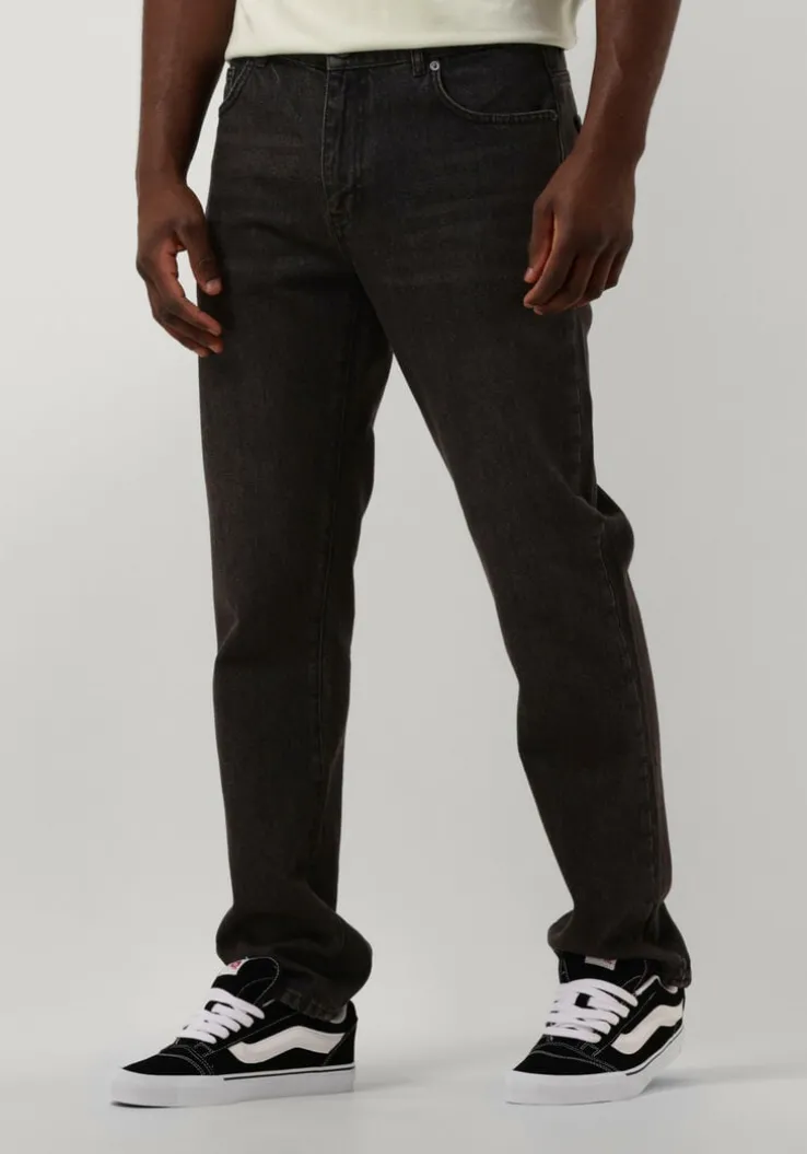zwarte woodbird straight leg jeans doc grow jeans