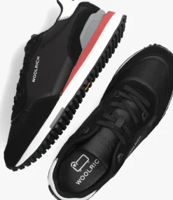 zwarte woolrich lage sneakers retro sneaker man