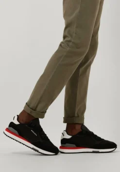 zwarte woolrich lage sneakers retro sneaker man