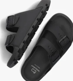 zwarte woolrich slippers sandalo donna
